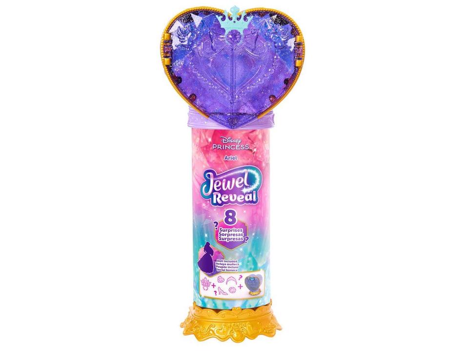 Boneca Surpresa Ariel Jewel Reveal Com Joias - 7