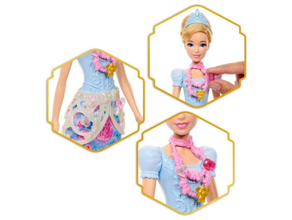 Boneca Surpresa Cinderela Jewel Reveal Com Joias - 3