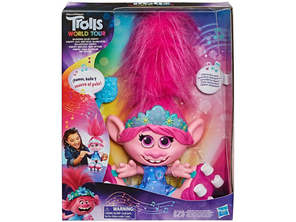 Boneca Trolls Dancing Hair Poppy 31cm - com Acessórios Hasbro - 3