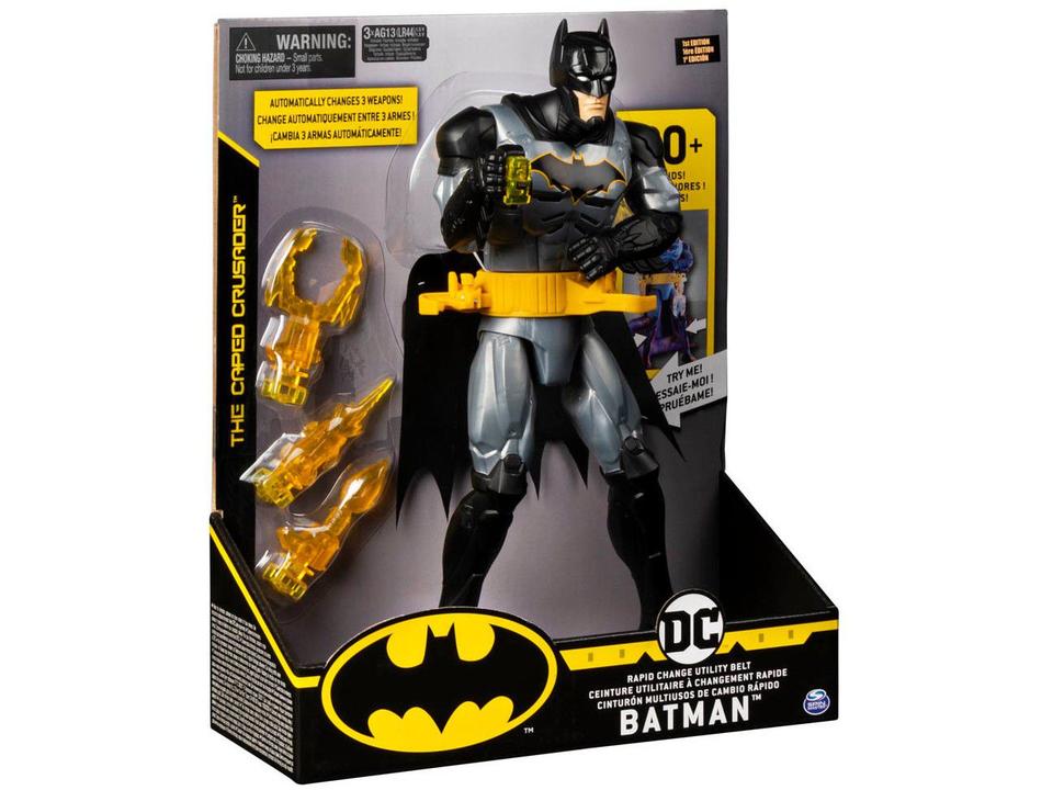 Boneco Batman 2181 30cm Emite Som e Luz - com Acessórios Sunny Brinquedos - 7