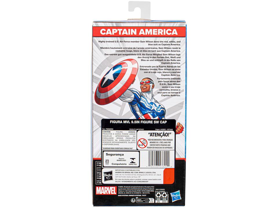 Boneco Capitão América Marvel Mighty Hero Series - 24cm com Acessório Hasbro - 4