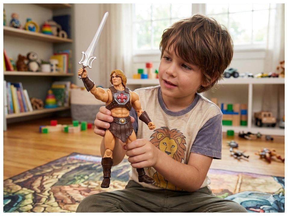 Boneco Colecionável He-Man Mattel com Mãos - 1