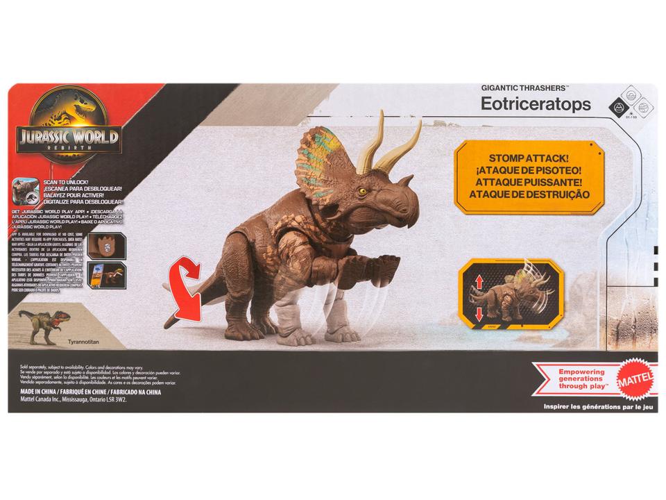 Boneco Dinossauro Gigantic Thrashers Jurassic World Mattel - 11