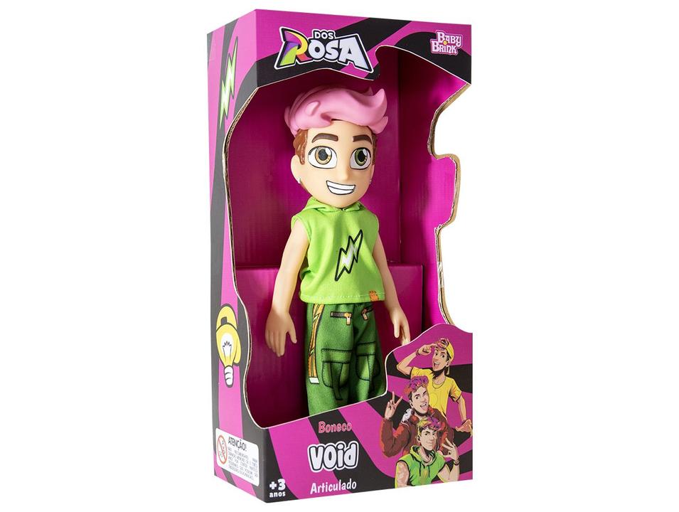 Boneco Dos Rosa Void 26cm Baby Brink - 4