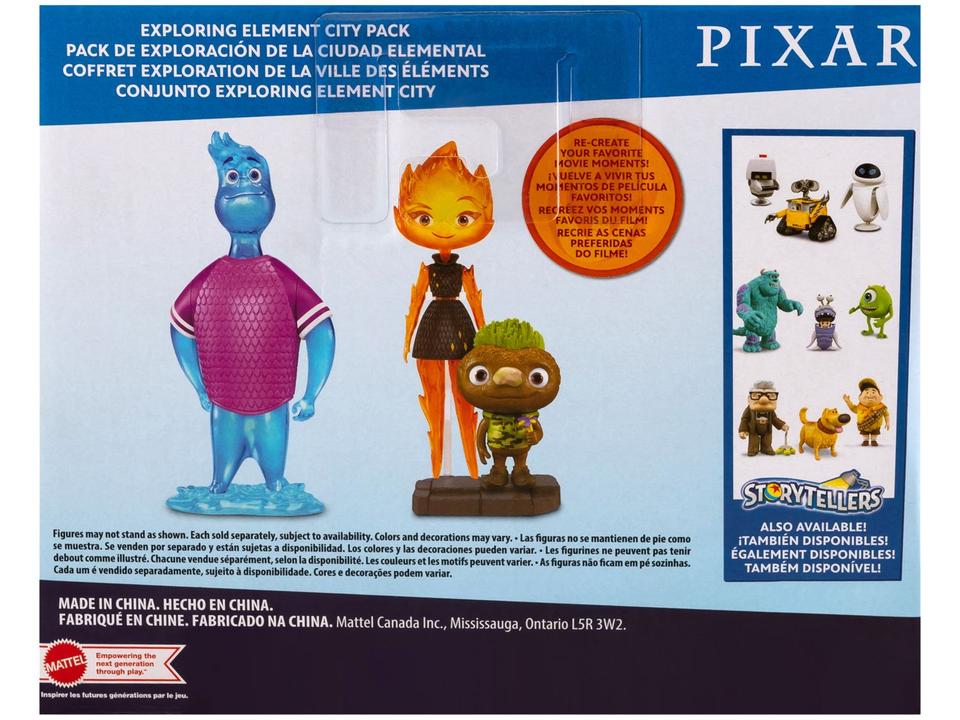 Boneco Elementos Pixar Lumen 3 Unidades Mattel - 9