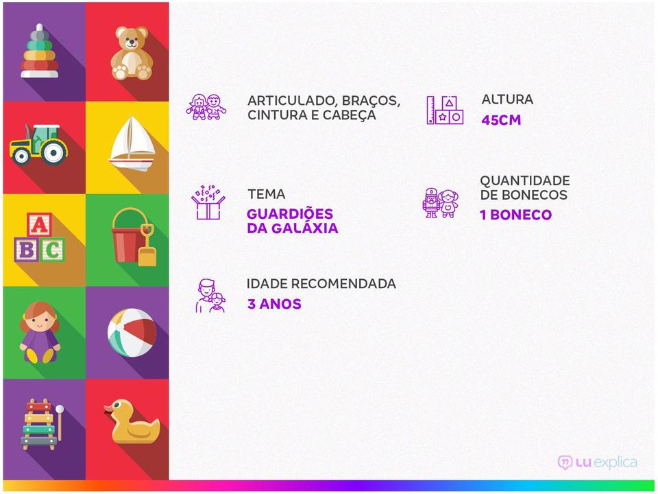 Boneco Guardiões da Galáxia Marvel Groot 45cm - 3