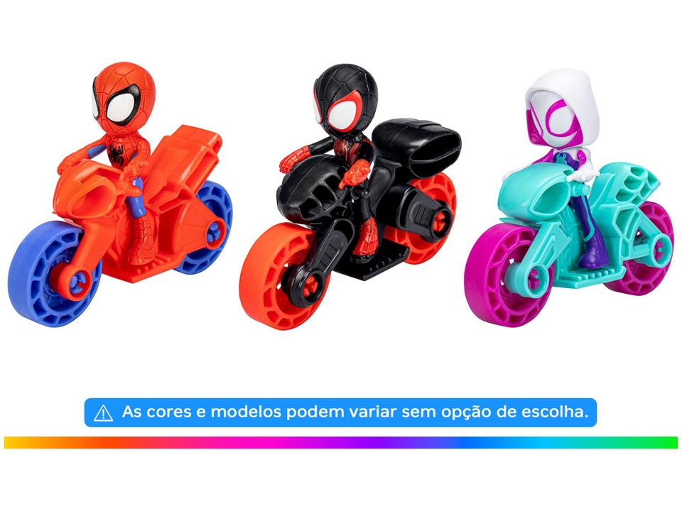 Boneco Homem-Aranha Spidey 6cm com Moto - 1