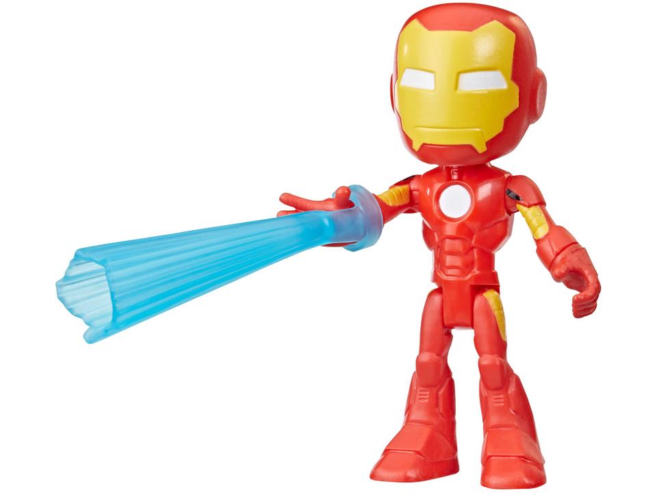 Boneco Homem de Ferro Marvel Spidey and His - Amazing Friends 10cm com Acessórios Hasbro