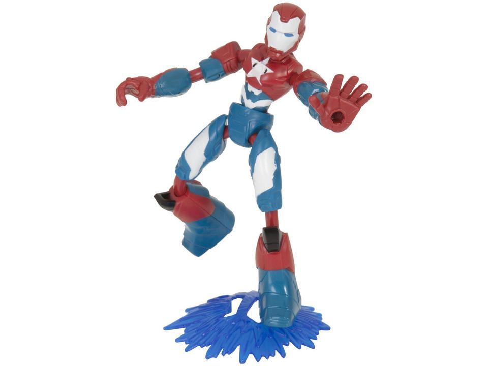 Boneco Marvel Avengers Vingadores Bend e Flex - Iron Patriot Vs Thanos 2 Peças e Acessórios Hasbro - 1