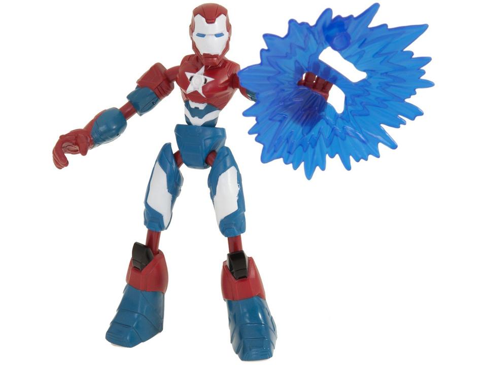 Boneco Marvel Avengers Vingadores Bend e Flex - Iron Patriot Vs Thanos 2 Peças e Acessórios Hasbro - 4