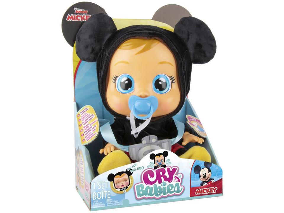 Boneco Mickey Cry Babies com Acessório - 3