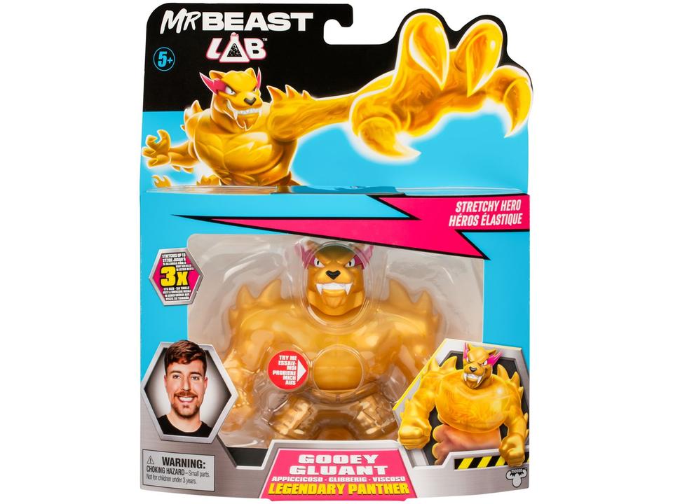 Boneco MrBeast Lab Goo Jit Zu Pantera Lendaria - 3