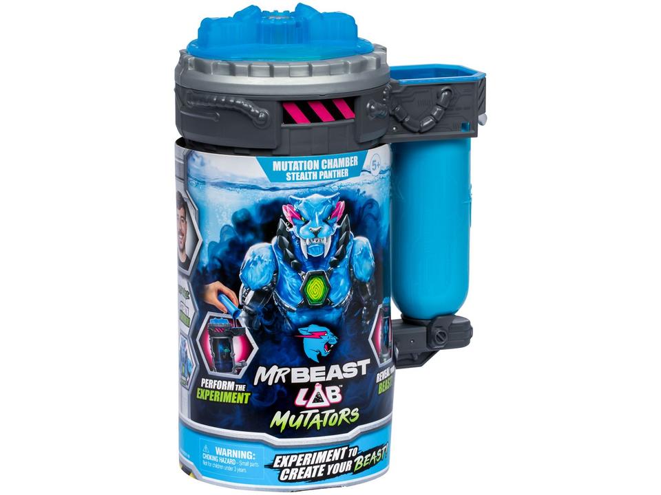 Boneco MrBeast Lab Pantera Glow 9cm Candide - 9