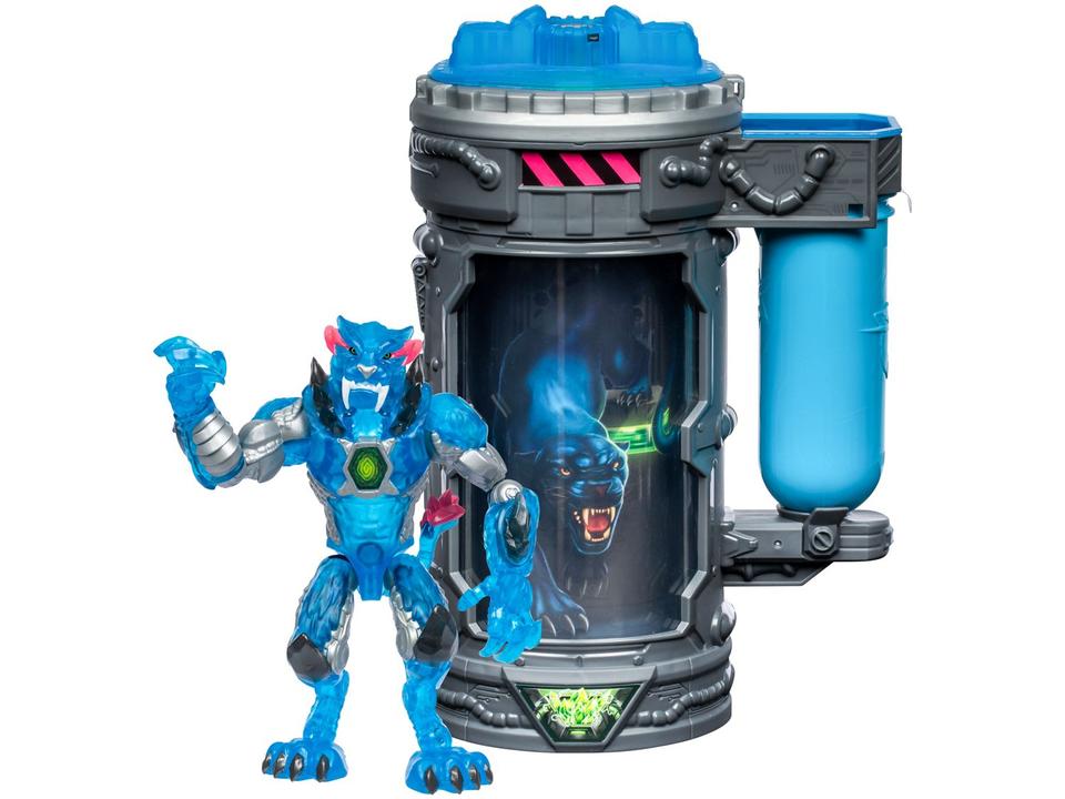 Boneco MrBeast Lab Pantera Glow 9cm Candide - 6