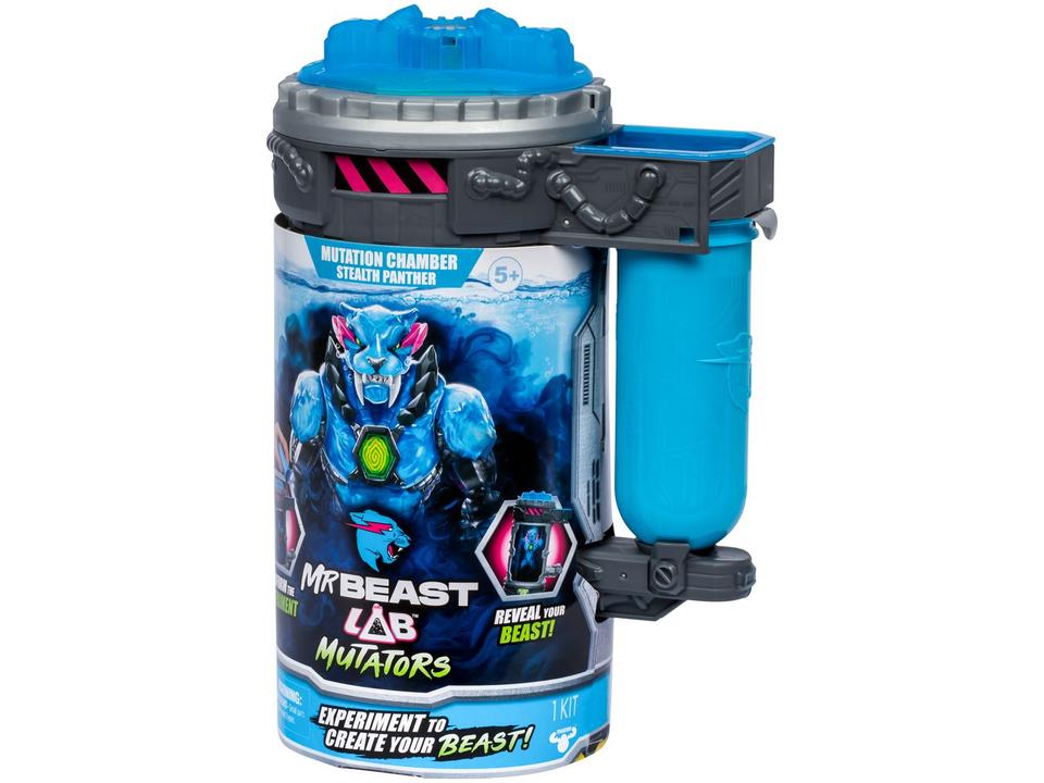 Boneco MrBeast Lab Pantera Glow 9cm Candide - 8