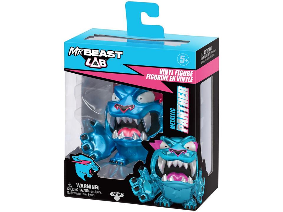 Boneco MrBeast Lab Pantera Metálica 9cm Candide - 1