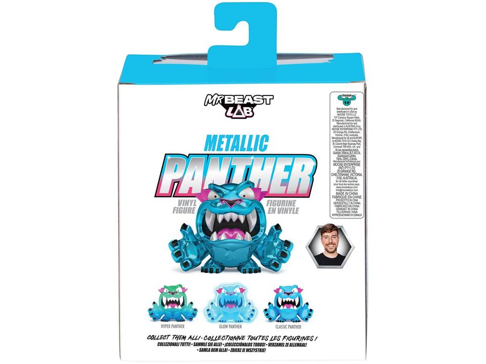 Boneco MrBeast Lab Pantera Metálica 9cm Candide - 4