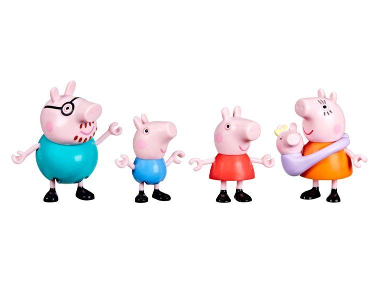 Boneco Peppa com a Família 7,5cm 5 Bonecos - 1