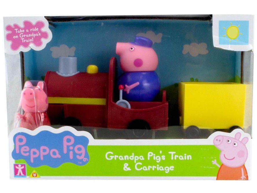 Boneco Peppa Pig Trêm do Vovô Pig 9,1cm - Sunny Brinquedos - 2
