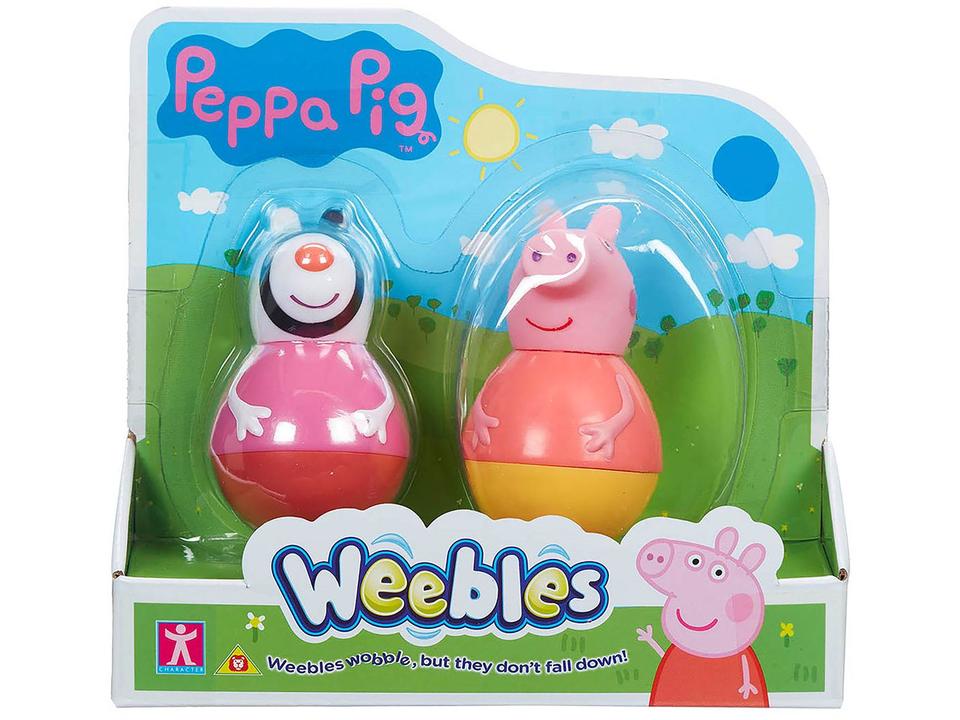 Boneco Peppa Pig Weebles 7cm 2 Unidades - 3