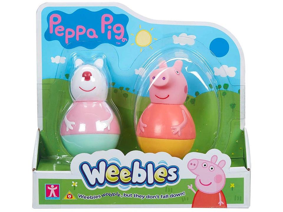 Boneco Peppa Pig Weebles 7cm 2 Unidades - 5