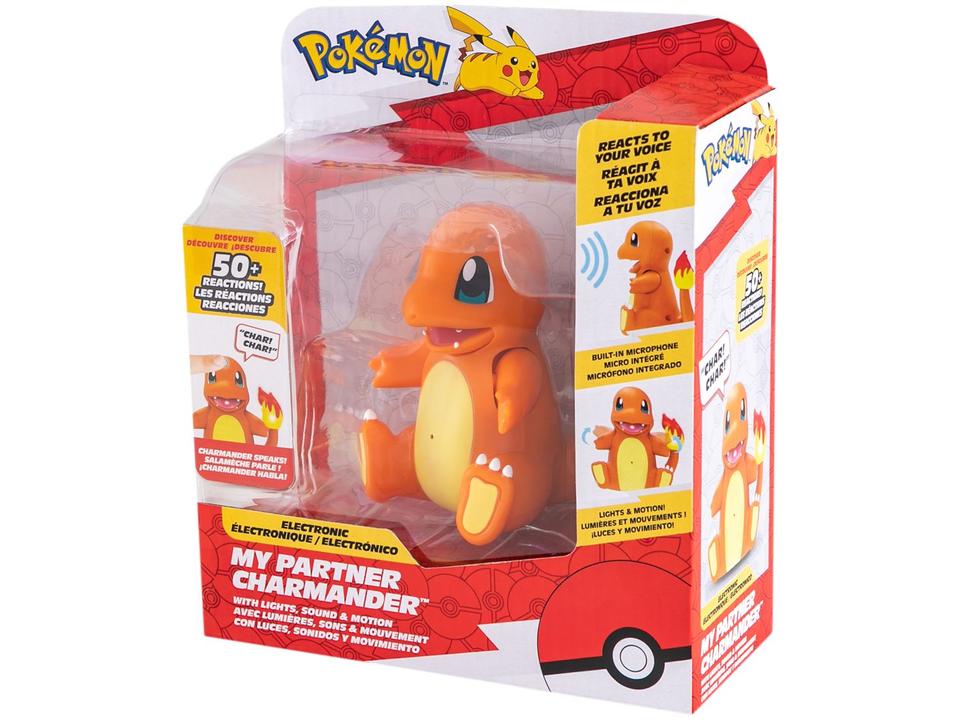 Boneco Pokémon Meu Parceiro Charmander 10cm - 5
