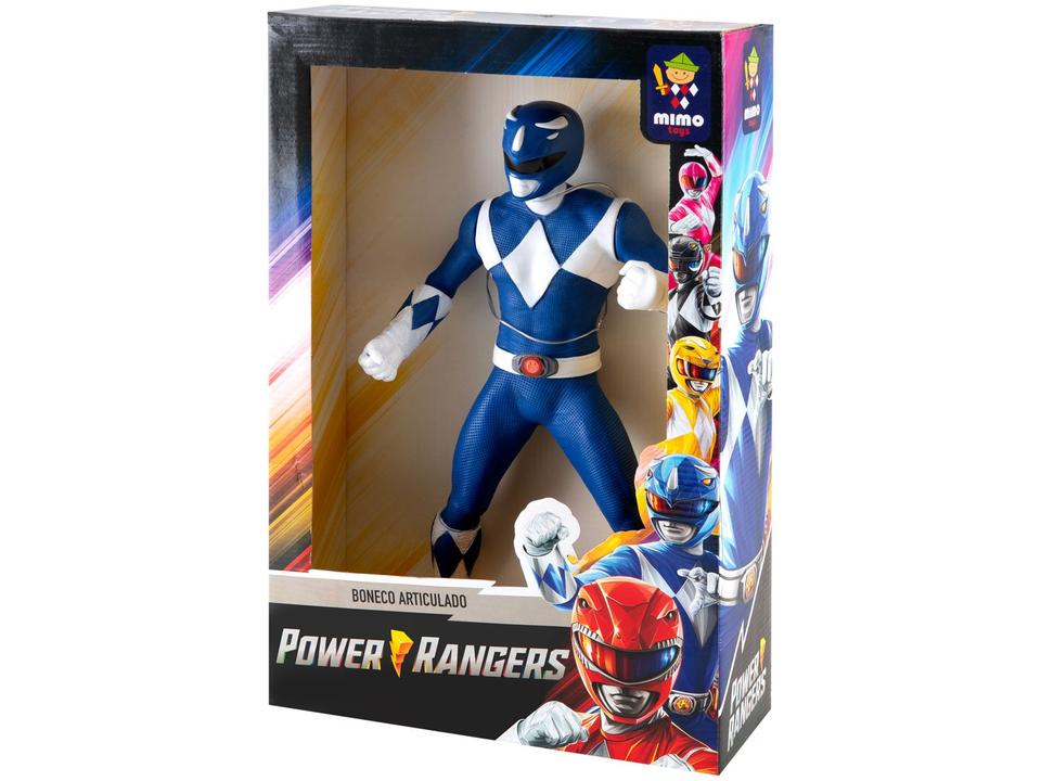 Boneco Power Rangers Ranger Azul Mimo Toys - 5