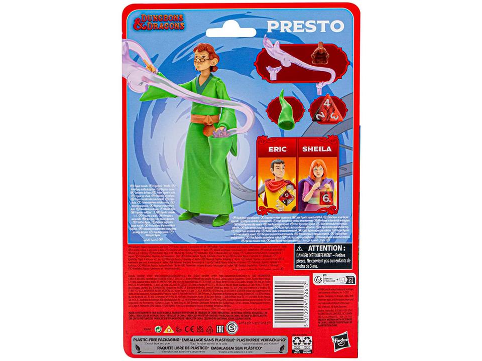 Boneco Presto Cartoon Classics Dungeons & Dragons 15cm com Acessórios Hasbro - 5