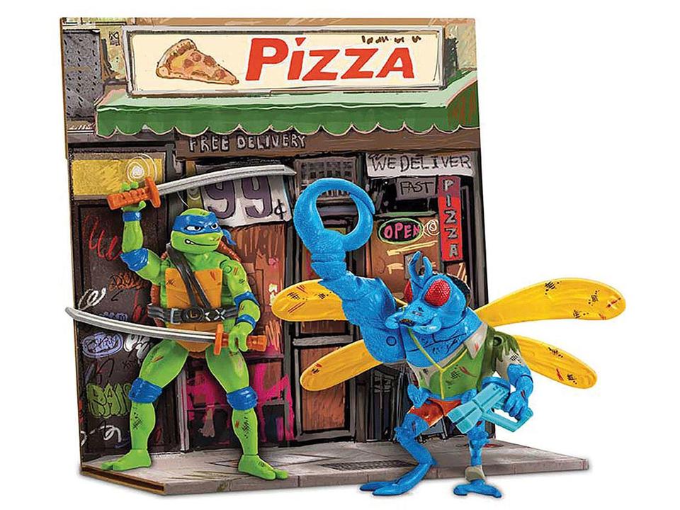 Boneco Tartarugas Ninja Caos Mutante Pack Bem vs - 3