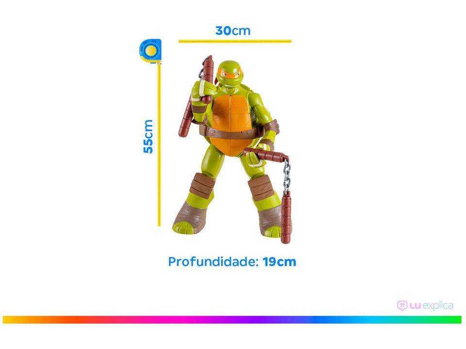 Boneco Tartarugas Ninjas Michelangelo 55cm - 7