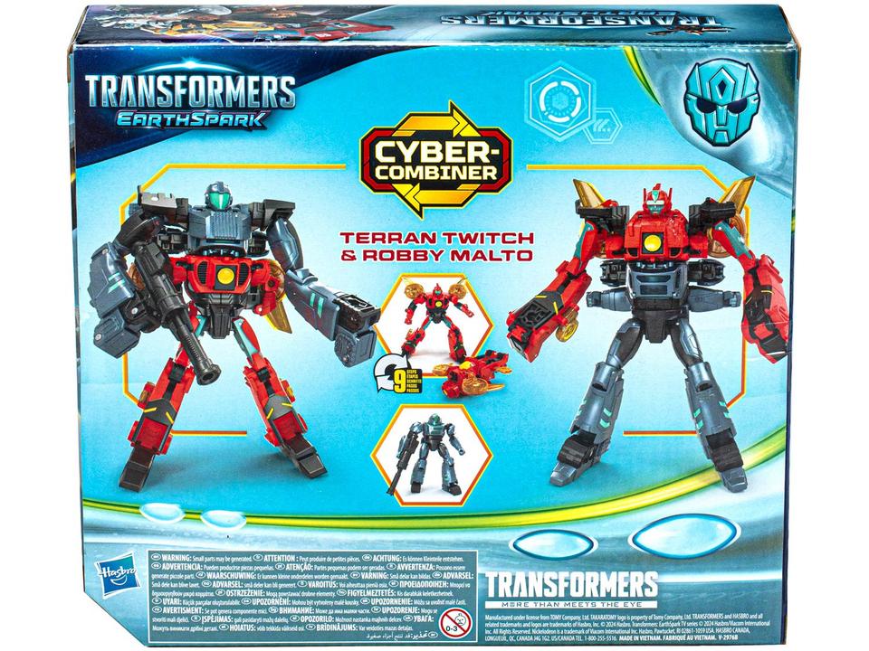Boneco Transformers Cyber-Combiner Terran Twitch - 7