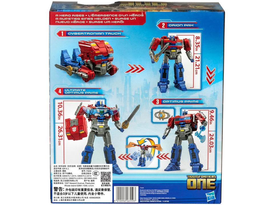 Boneco Transformers Power Flip Optimus Prime Orion - 6