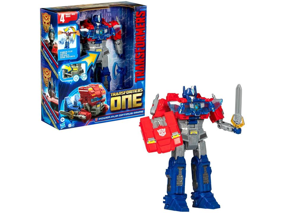 Boneco Transformers Power Flip Optimus Prime Orion - 5