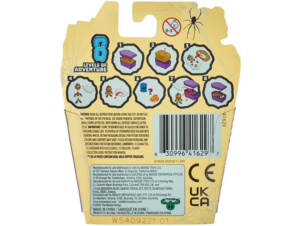 Boneco Treasure X Mini Monster Gold 5cm Candide - 9