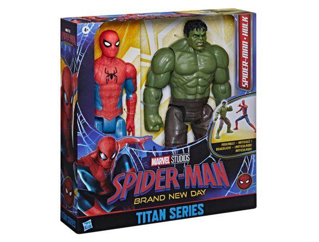 Bonecos Marvel Titan Series Homem-Aranha e Hulk - 8
