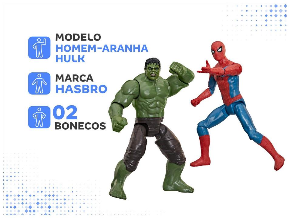 Bonecos Marvel Titan Series Homem-Aranha e Hulk - 2