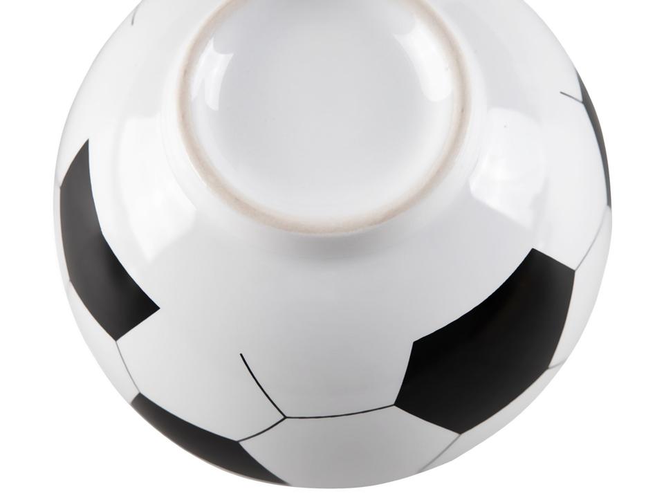 Bowl de Cerâmica Branco e Preto Scalla Cerâmica Futebol 550ml - 7