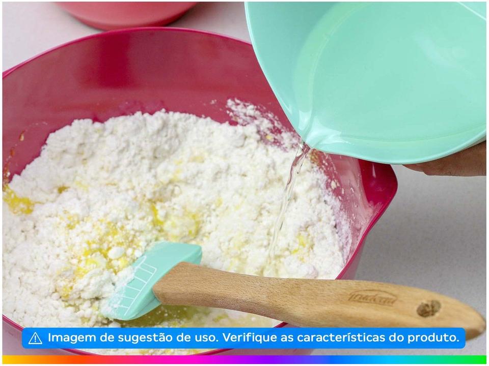 Bowl de Melamina Coral com Alças Trudeau 2,3L - 1