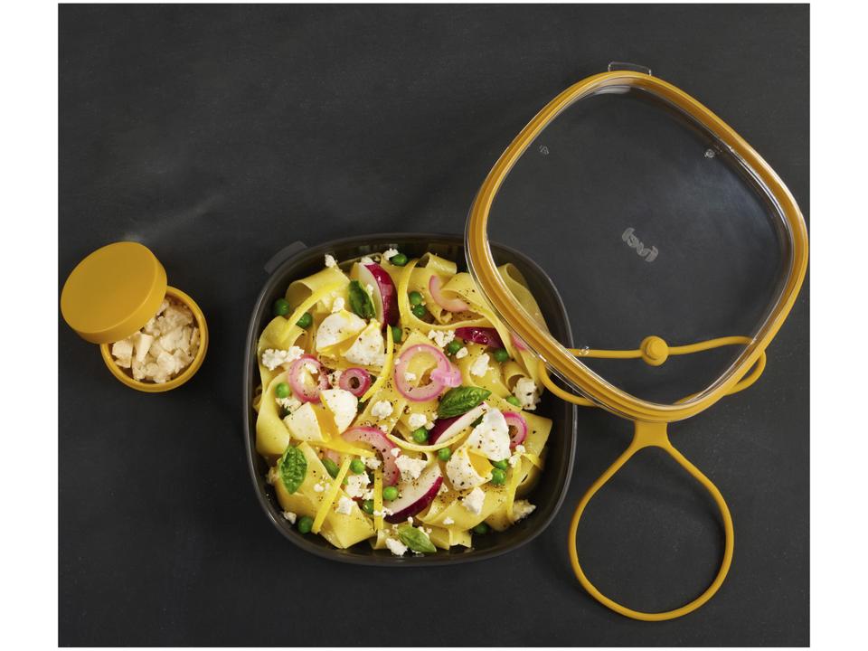 Bowl de Polipropileno e Silicone Amarelo e Preto - 1