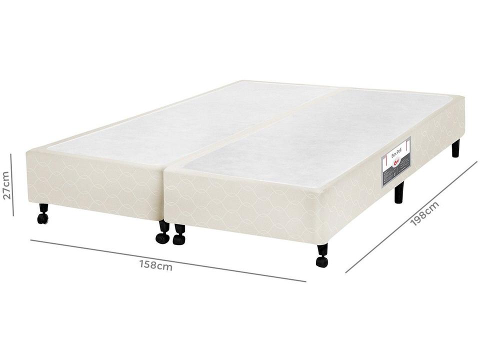Box para Colchão Queen Size Castor Bipartido 27cm de Altura Poli - 1