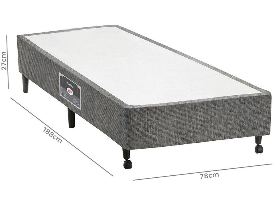 Box para Colchão Solteiro Castor  27cm de Altura Lux - 1