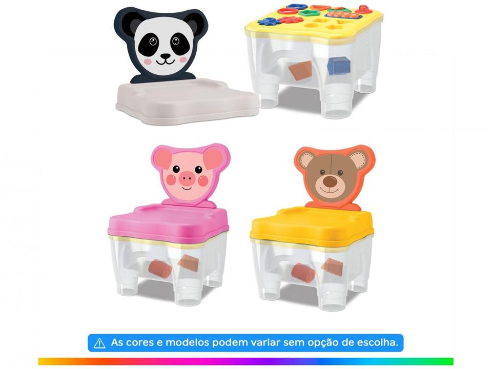 Brinquedo de Encaixar Bichos Cadeirinha Didática - 1