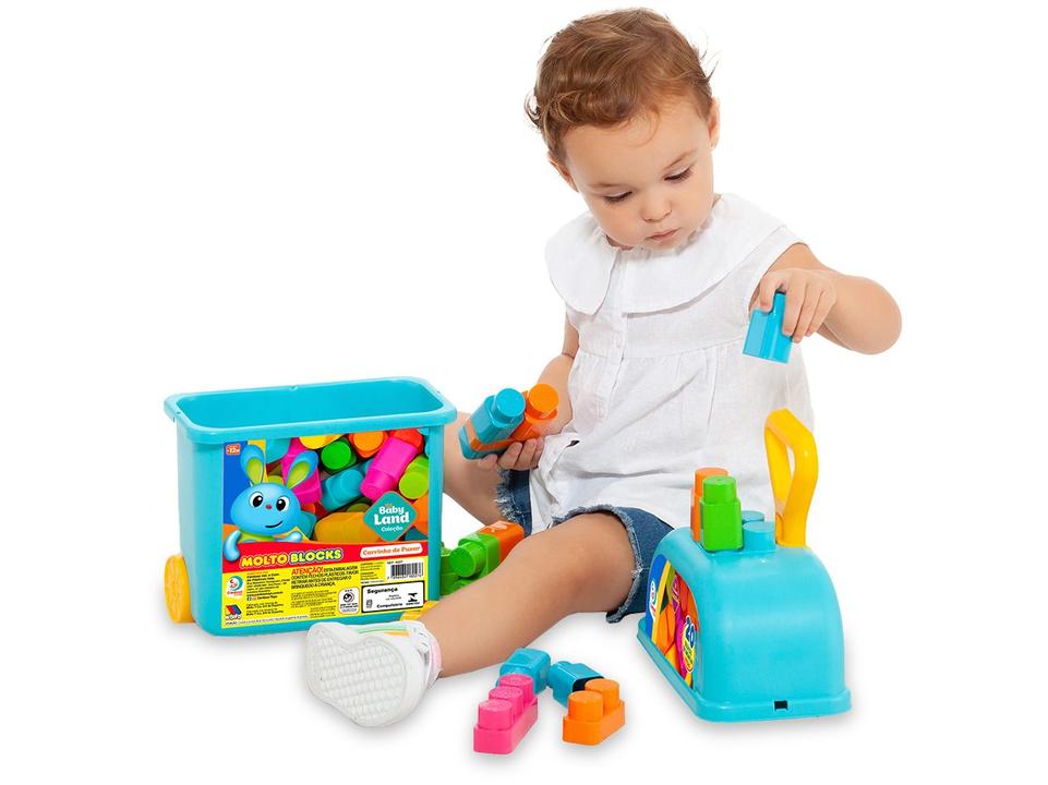 Brinquedo de Encaixar Coleção Baby Land Carrinho - 1