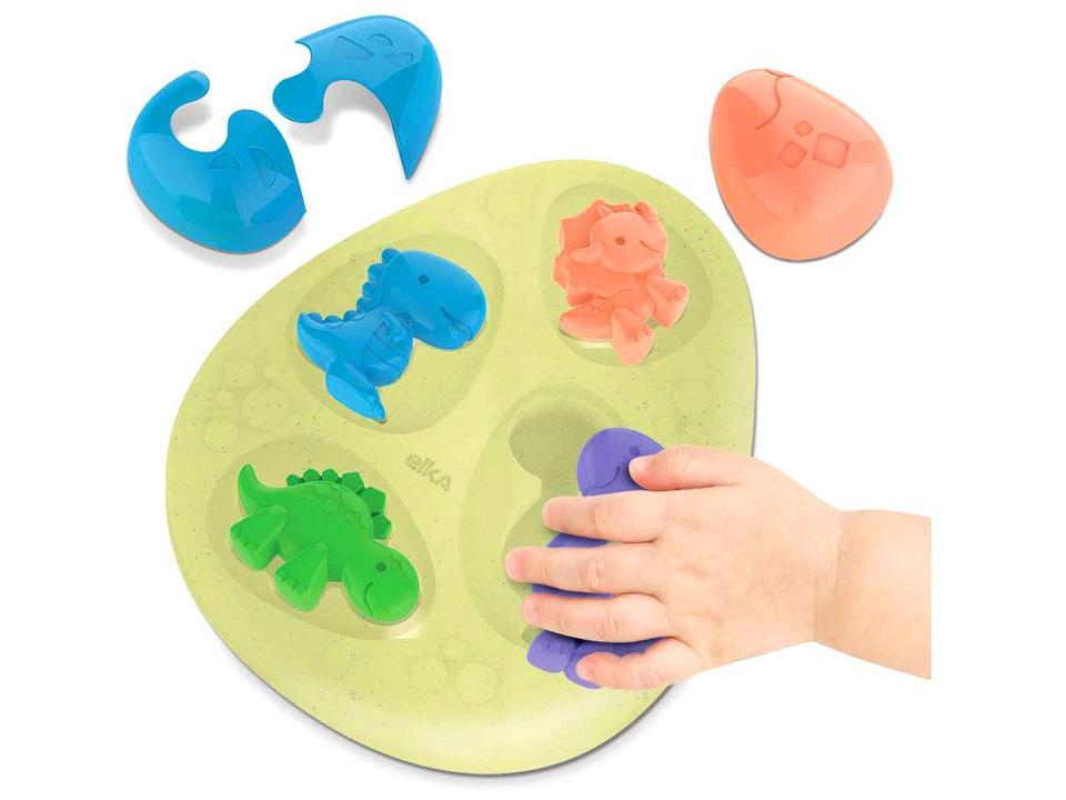 Brinquedo de Encaixar Dino Dino e Amigos Elka - 10