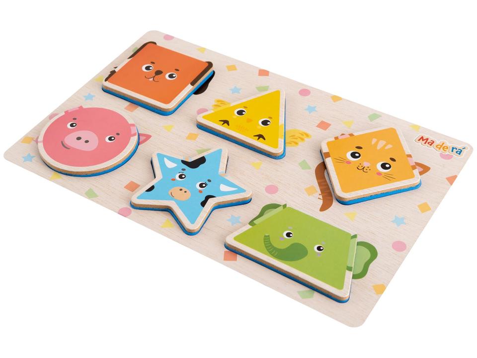 Brinquedo de Encaixar Maderá Encaixando Formas - 3