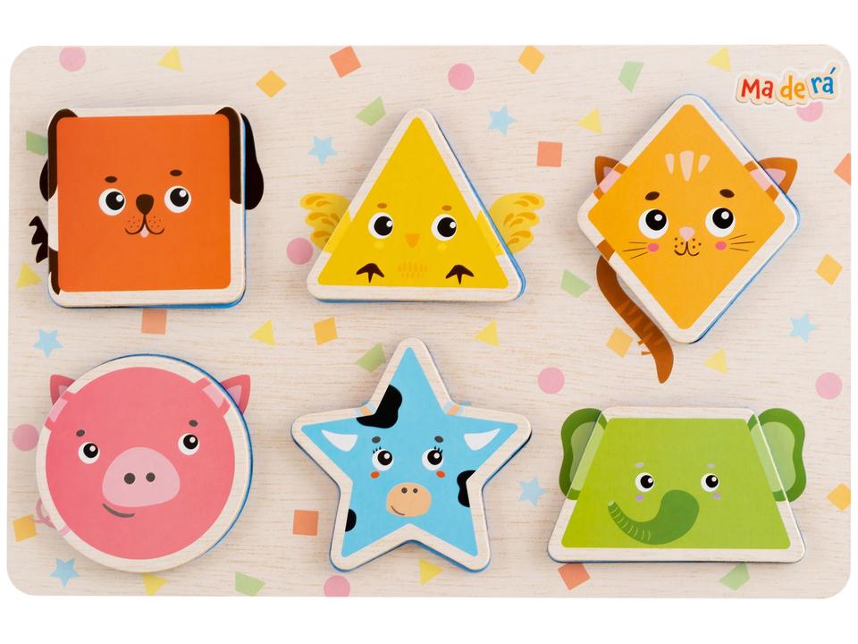 Brinquedo de Encaixar Maderá Encaixando Formas - 1