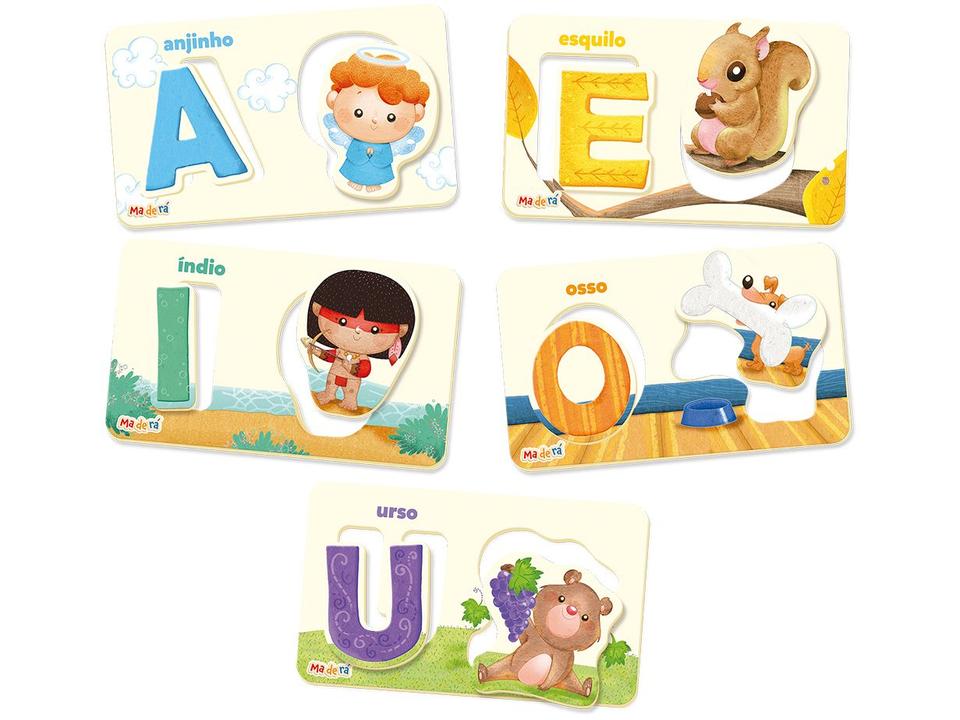 Brinquedo de Encaixar Maderá Minhas Vogais - 2