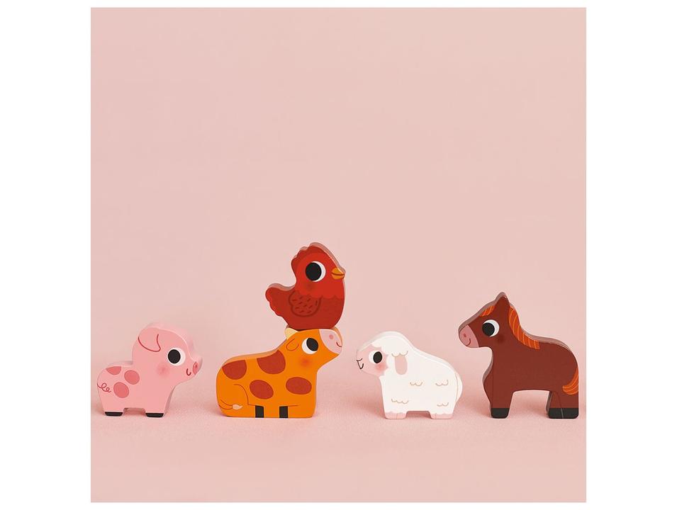 Brinquedo Educativo Fazendinha Encaixa Formas - 2