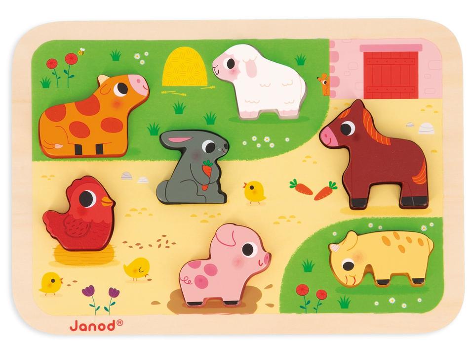 Brinquedo Educativo Fazendinha Encaixa Formas - 3