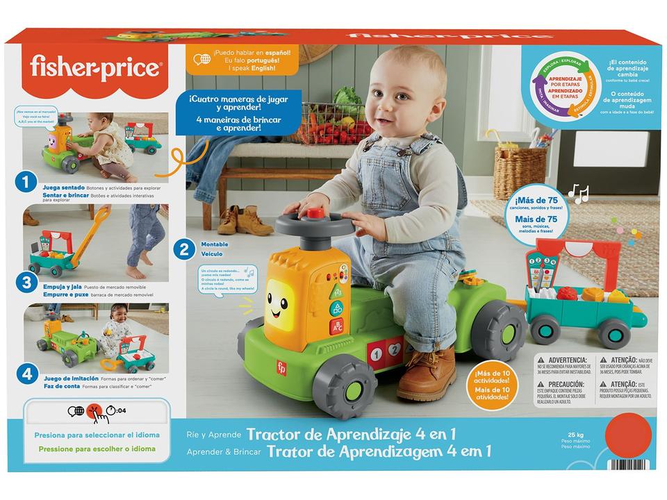 Brinquedo Educativo Fisher-Price Trator de - 15